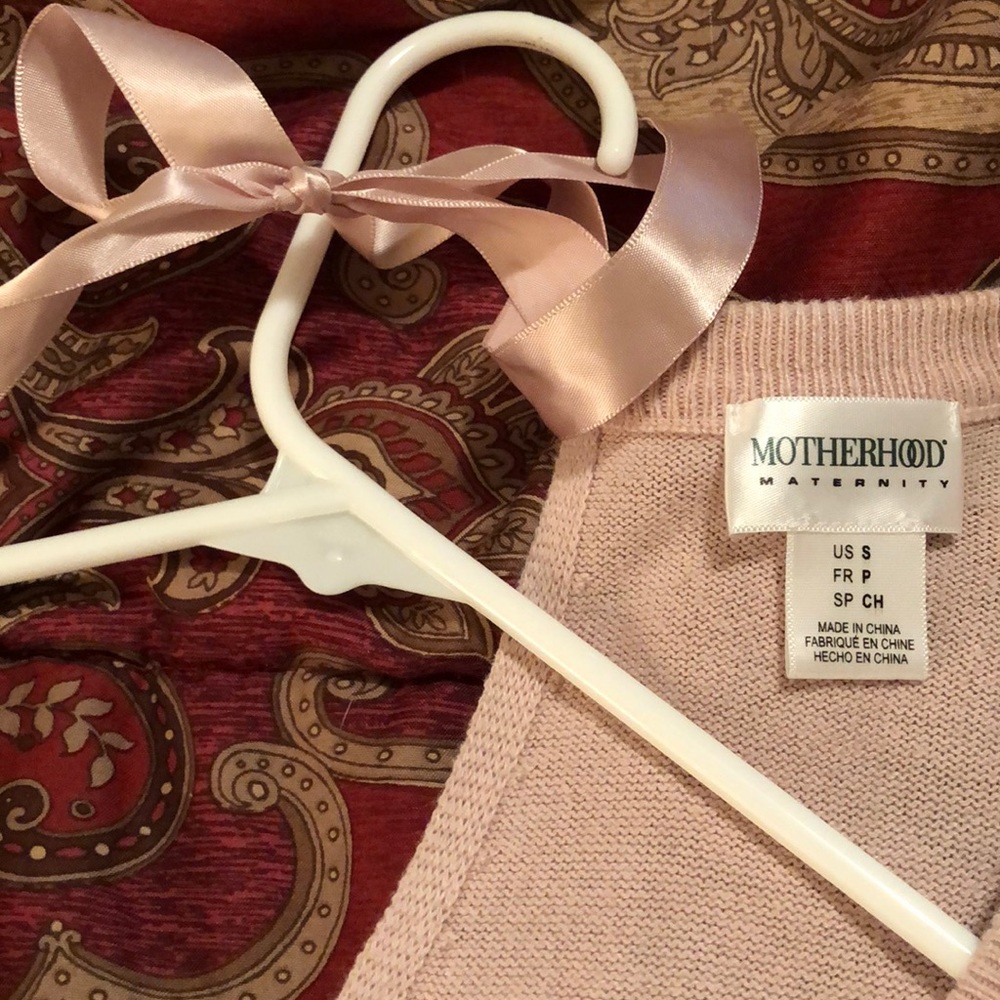 Baby Pink 3/4 Sleeve Maternity Top